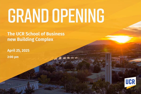Business School grand opening flyer