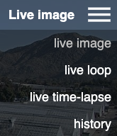 Live feed hamburger menu