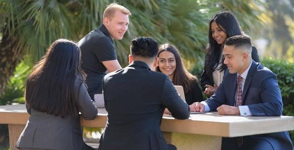 Students at Anderson Hall