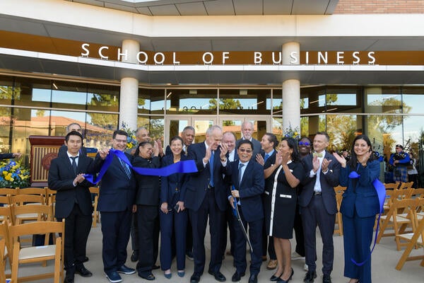 Dean Cutting the Ribbon