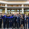 Dean Yunzeng Wang Cutting the Ribbon